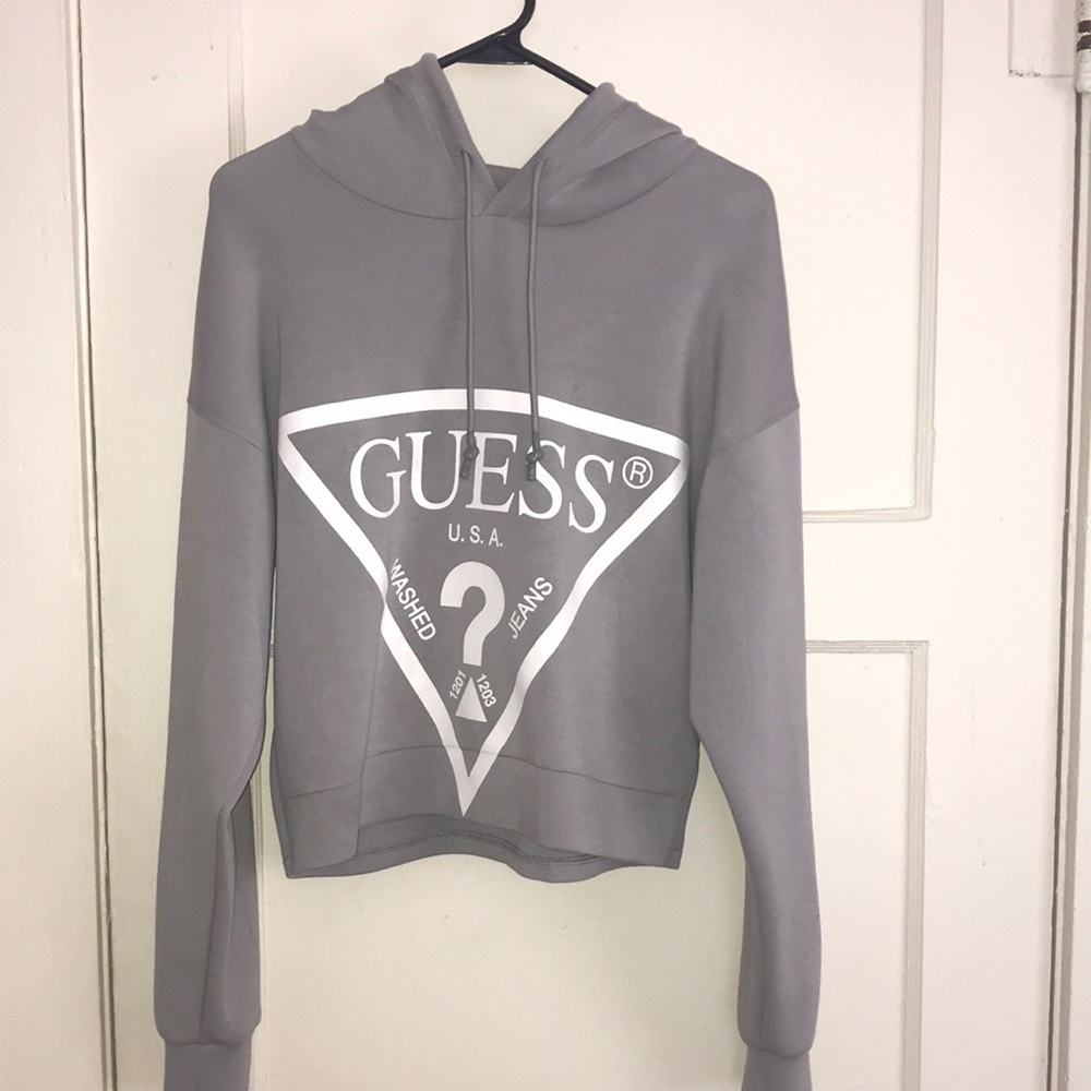 Medium Gray/Silver Guess Hoodie